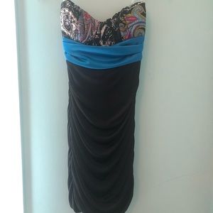 Xtraordinary Junior’s Strapless Cocktail Dress